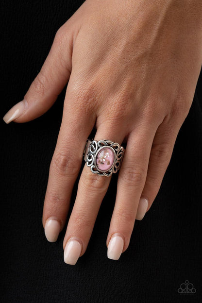Paparazzi Accessories - Straight To The Pop! - Pink Ring - Bling by JessieK