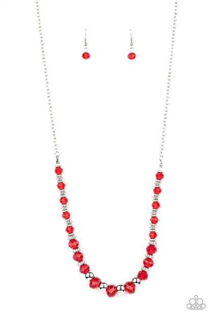 Paparazzi Accessories - Stratosphere Sparkle - Red Necklace - Bling by JessieK