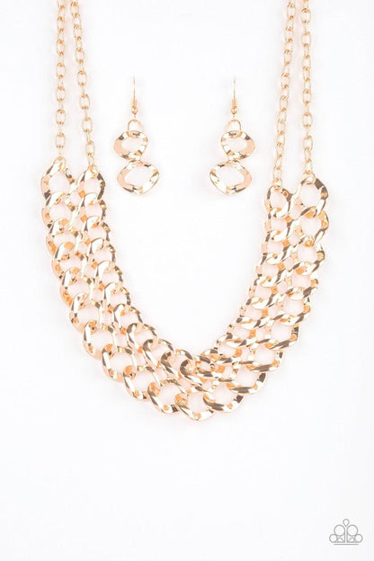 Paparazzi Accessories - Street Meet And Greet - Gold Necklace - Bling by JessieK