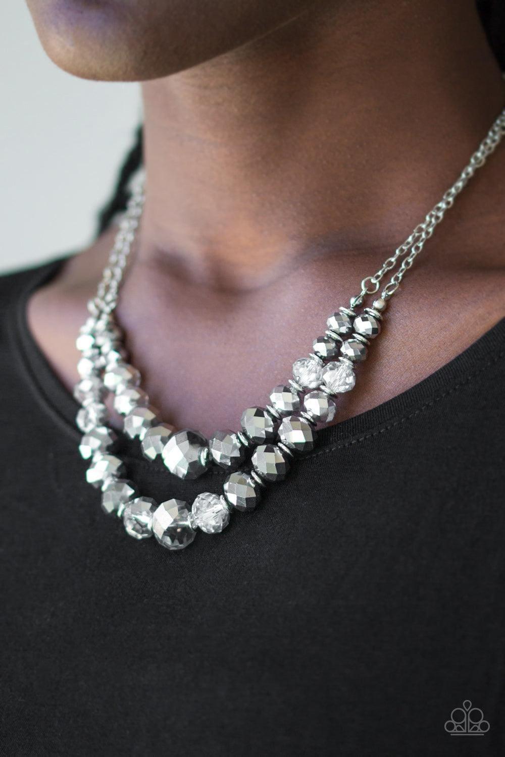 Paparazzi Accessories - Strikingly Spellbinding - Silver Necklace - Bling by JessieK