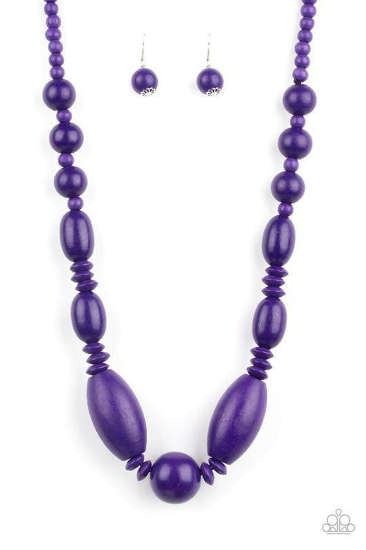 Paparazzi Accessories - Summer Breezin - Purple Necklace - Bling by JessieK
