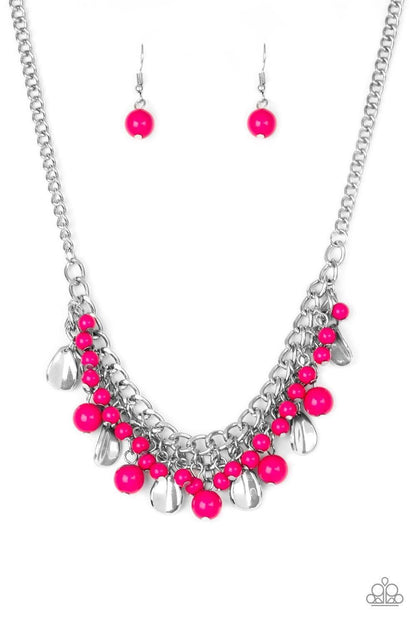 Paparazzi Accessories - Summer Showdown - Pink Necklace - Bling by JessieK