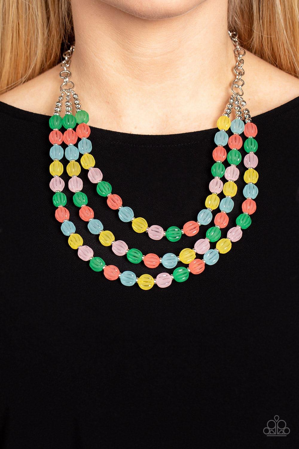 Paparazzi Accessories - Summer Surprise - Multicolor Necklace - Bling by JessieK