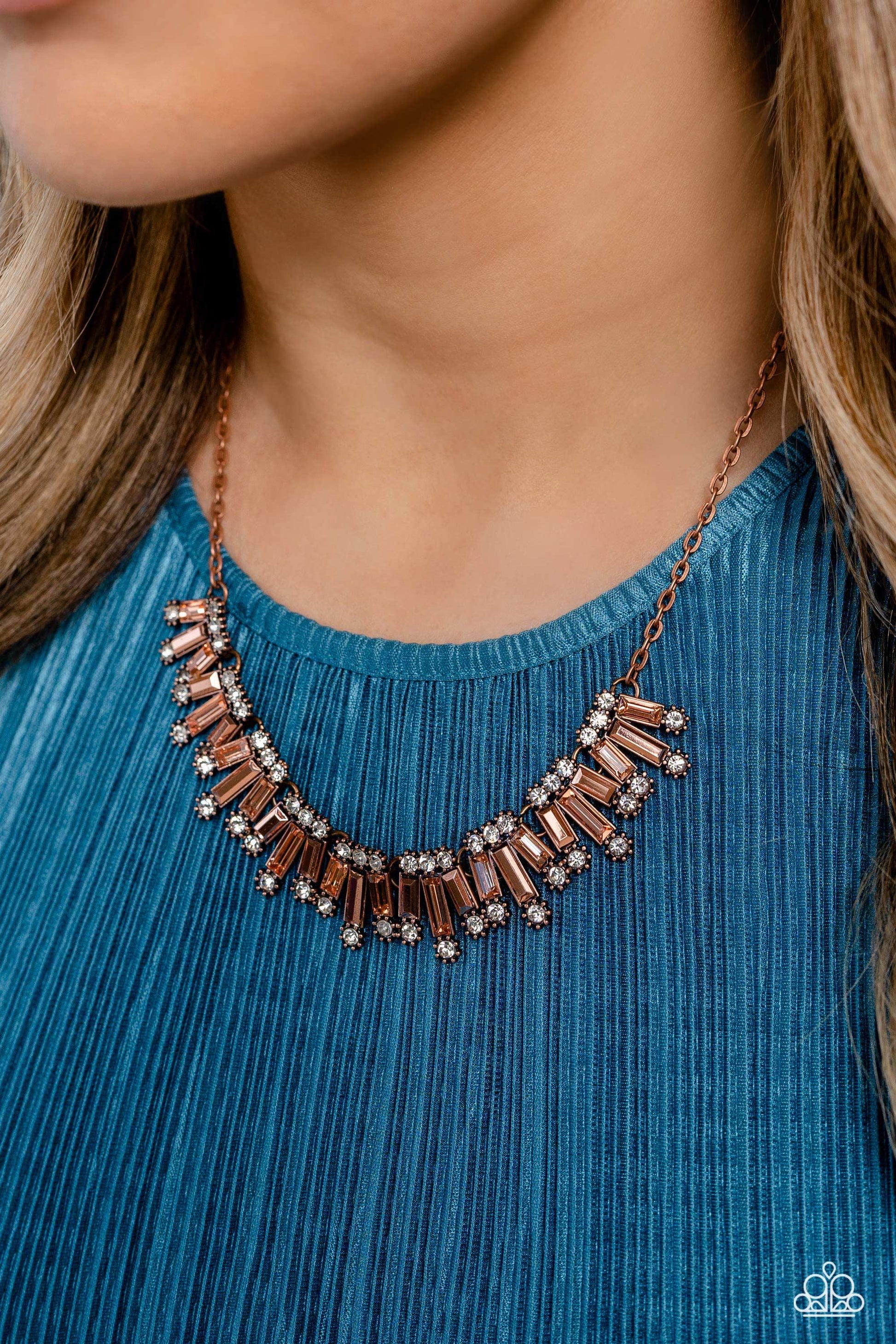 Paparazzi Accessories - Sunburst Season - Copper Necklace - Bling by JessieK