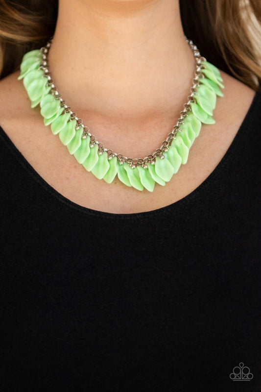 Paparazzi Accessories - Super Bloom - Green Necklace - Bling by JessieK