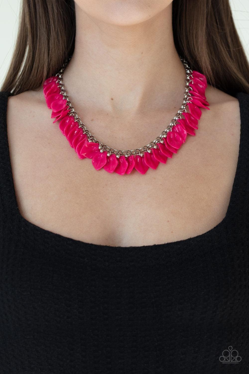 Paparazzi Accessories - Super Bloom - Pink Necklace - Bling by JessieK