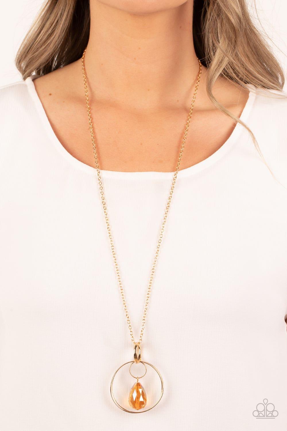 Long gold necklace paparazzi store