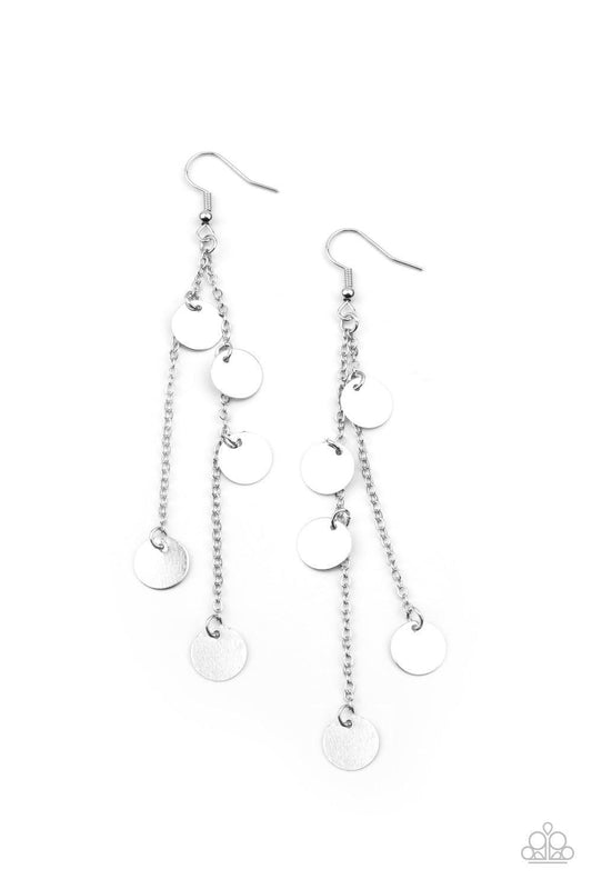 Paparazzi Accessories - Take a Good Look - Silver Earrings - Bling by JessieK