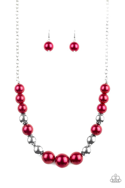Paparazzi Accessories - Take Note - Red Necklace - Bling by JessieK