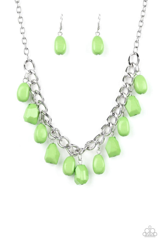 Paparazzi Accessories - Take The Color Wheel! - Green Necklace - Bling by JessieK