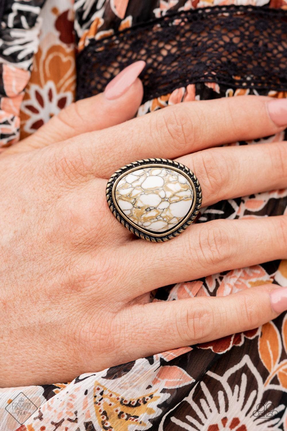 Paparazzi Accessories - Take The High Rodeo - Brass Ring - Bling by JessieK