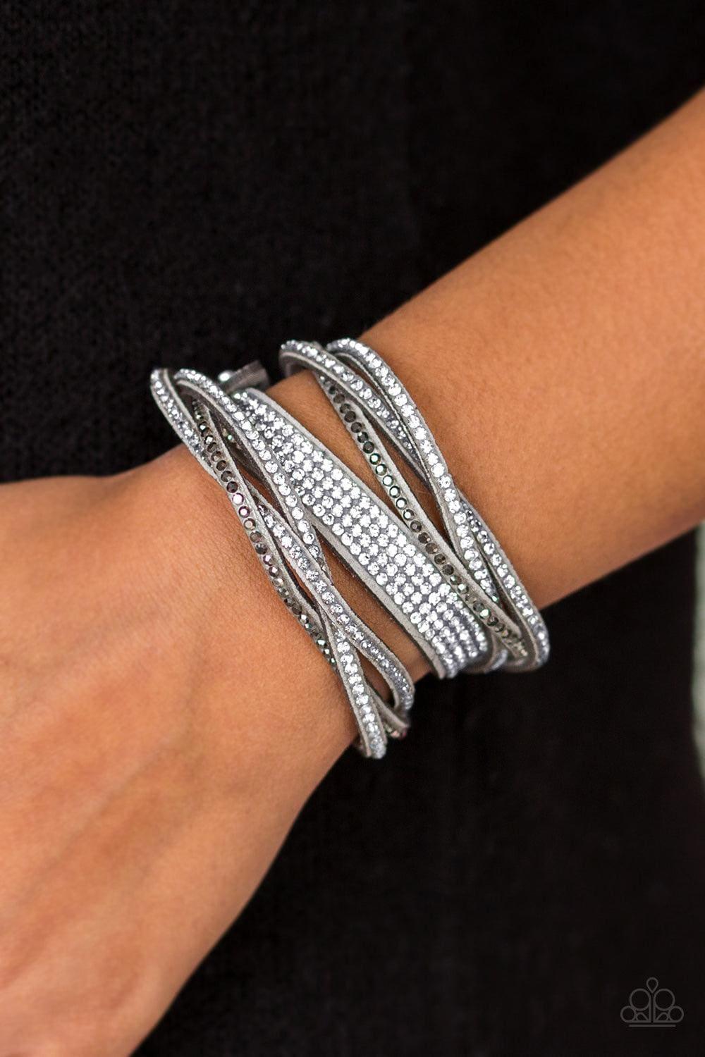 Paparazzi Jewelry Taking Care Of Business Silver Triple Wrap Bracelet Bling Bling by JessieK