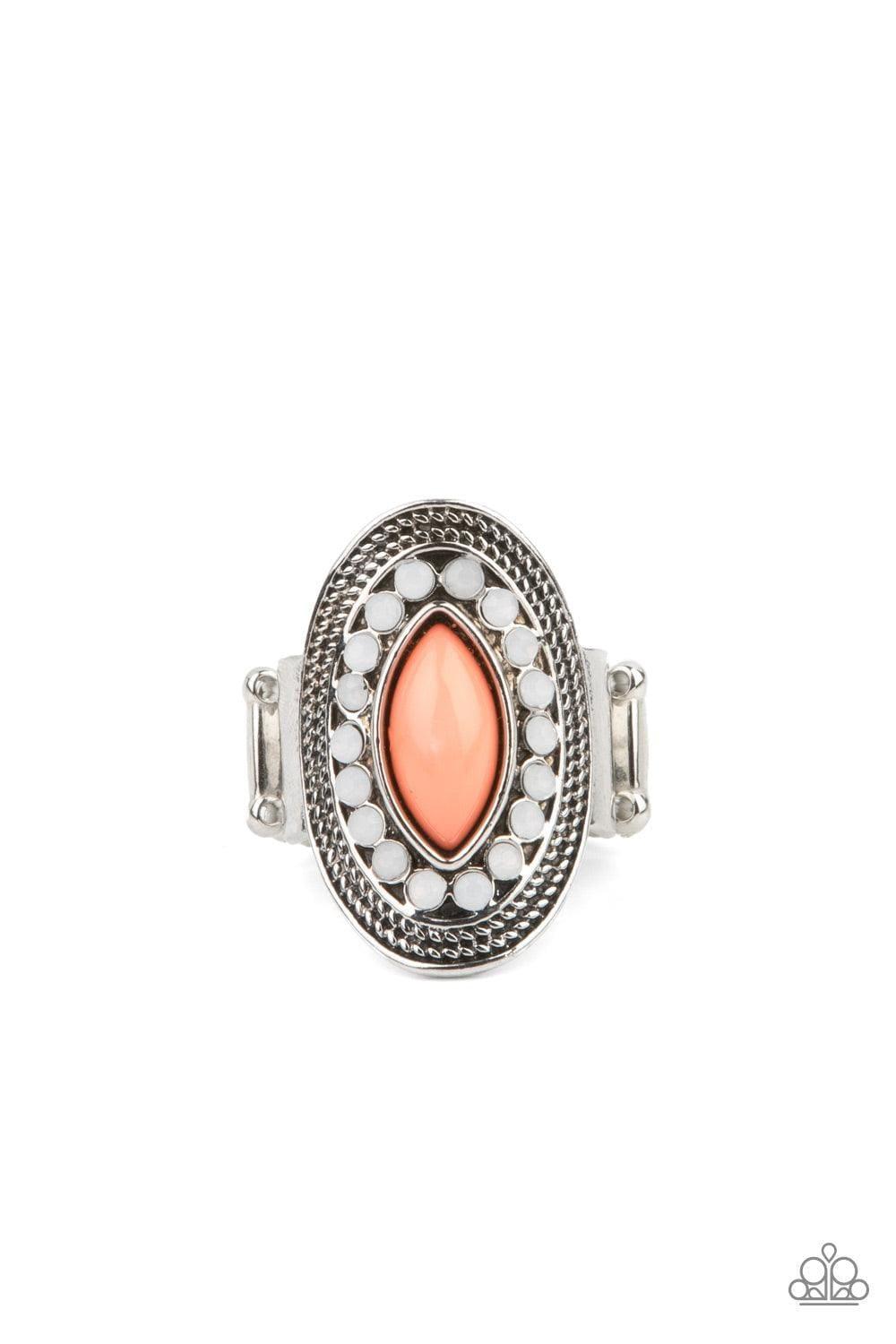 Paparazzi Accessories - Tea Light Twinkle - Orange (coral) Ring - Bling by JessieK