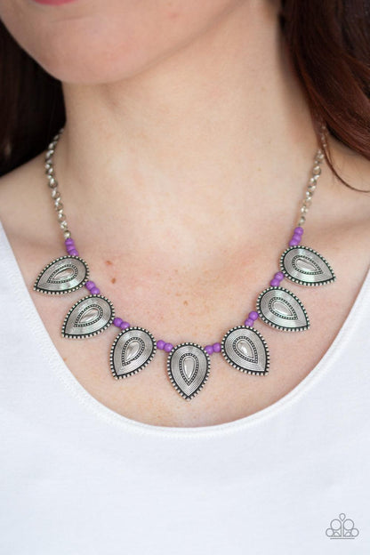 Paparazzi Accessories - Terra Trailblazer - Purple Necklace - Bling by JessieK