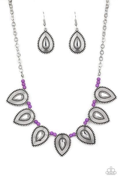 Paparazzi Accessories - Terra Trailblazer - Purple Necklace - Bling by JessieK