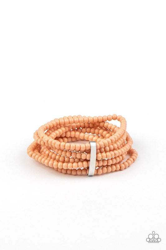 Paparazzi Accessories - Thank Me Layer - Peach Bracelet - Bling by JessieK