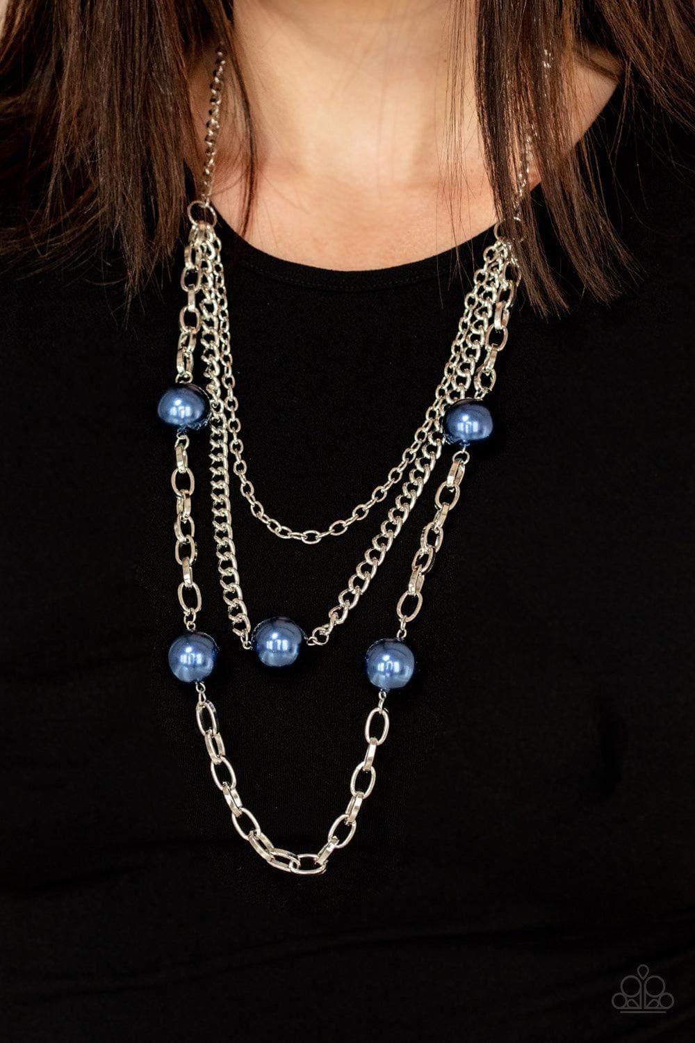 Paparazzi Accessories - Thanks For The Compliment - Blue Neckless - Bling by JessieK
