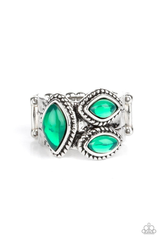 Paparazzi Accessories - The Charisma Collector - Green Ring - Bling by JessieK
