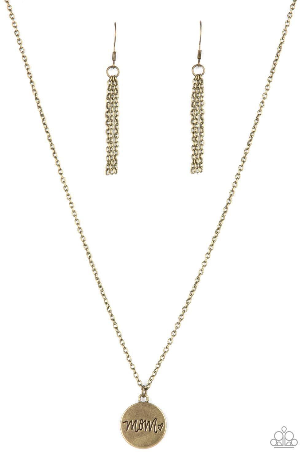 Paparazzi Accessories - The Cool Mom - Brass Necklace - Bling by JessieK