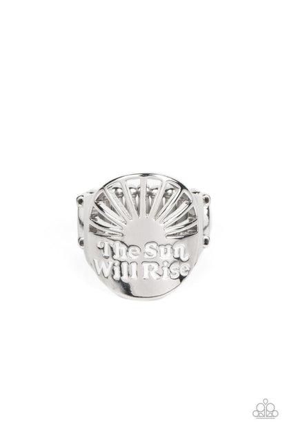 Paparazzi Accessories - The Dawn After Tomorrow - White Ring - Bling by JessieK