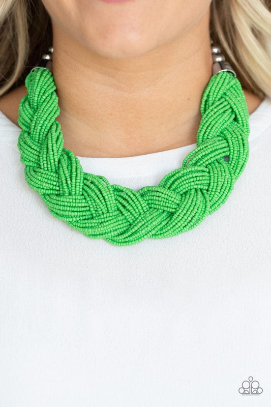 Paparazzi Accessories - The Great Outback - Green Necklace - Bling by JessieK