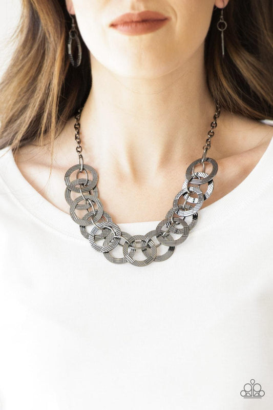 Paparazzi Accessories - The Main Contender - Black Necklace - Bling by JessieK