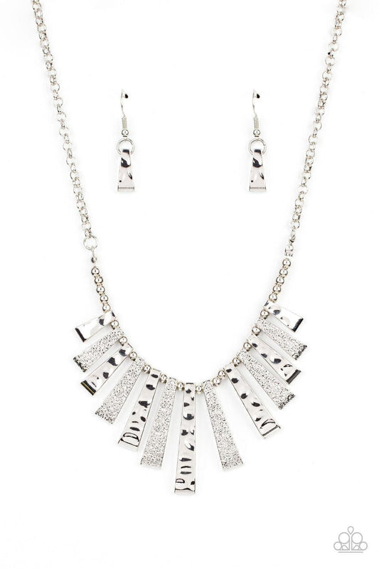 Paparazzi Accessories - The Mane Course - Silver Necklace - Bling by JessieK