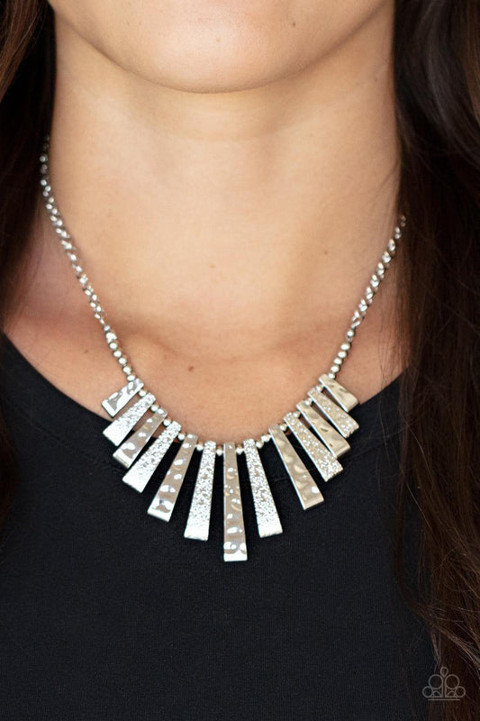 Paparazzi Accessories - The Mane Course - Silver Necklace - Bling by JessieK