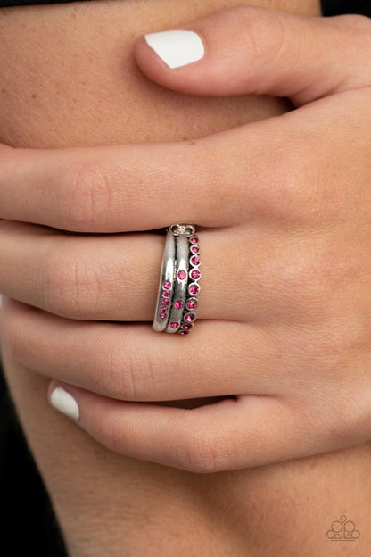 Paparazzi Accessories - The Next Level - Pink Ring - Bling by JessieK