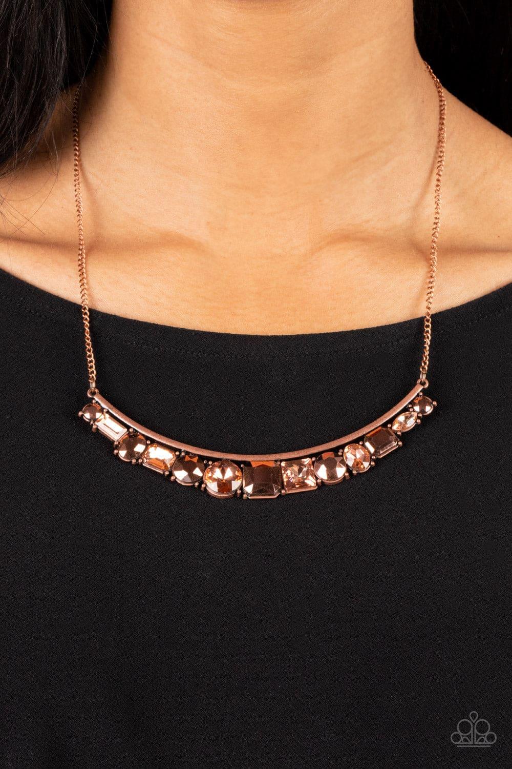 Paparazzi Accessories - The Only Smoke-show In Town - Copper Necklace - Bling by JessieK