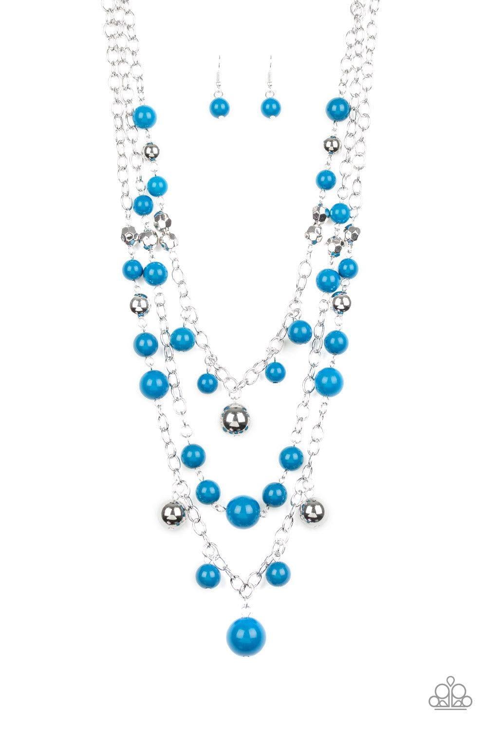 Paparazzi Accessories - The Partygoer - Blue Necklace - Bling by JessieK