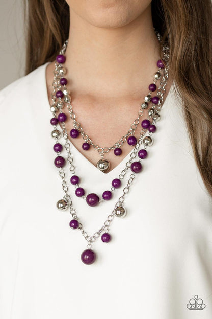 Paparazzi Accessories - The Partygoer - Purple Necklace - Bling by JessieK