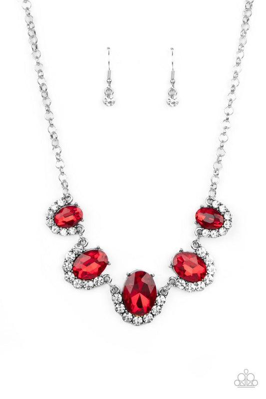 Paparazzi Accessories - The Queen Demands It - Red Necklace - Bling by JessieK