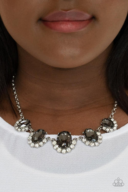 Paparazzi Accessories - The Queen Demands It - Silver Necklace - Bling by JessieK
