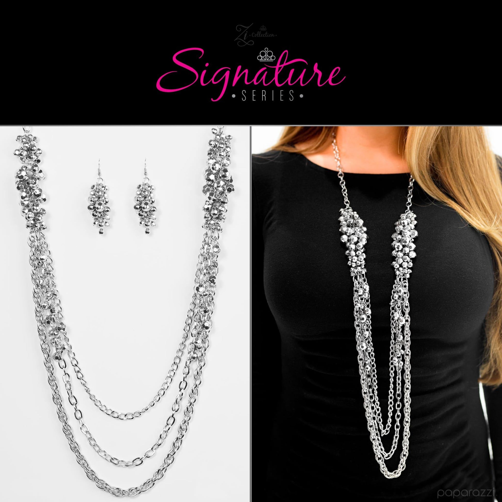 Paparazzi Accessories - The Shelley - 2017 Signature Zi Collection Necklace - Bling by JessieK