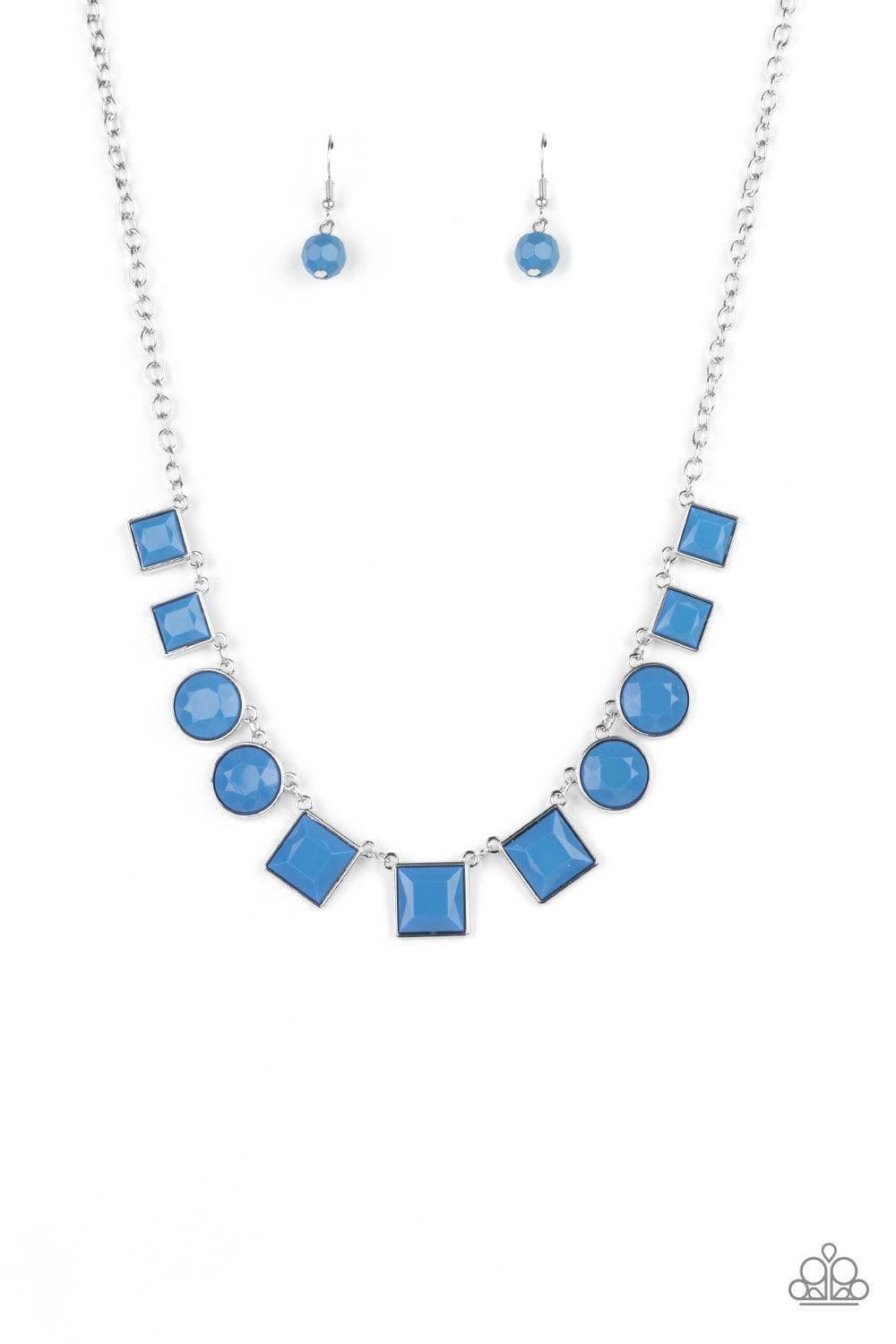 Paparazzi Accessories - Tic Tac Trend - Blue Necklace - Bling by JessieK