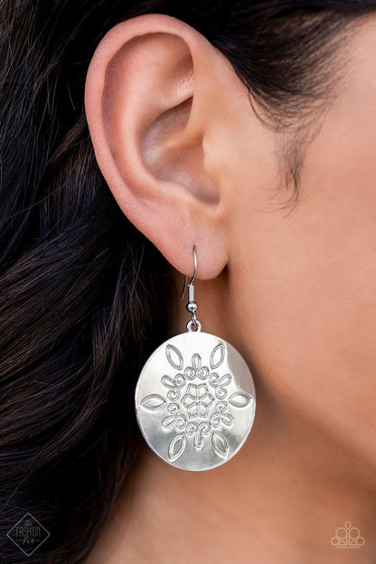 Paparazzi Accessories - Tidal Taste - Silver Earrings - Bling by JessieK