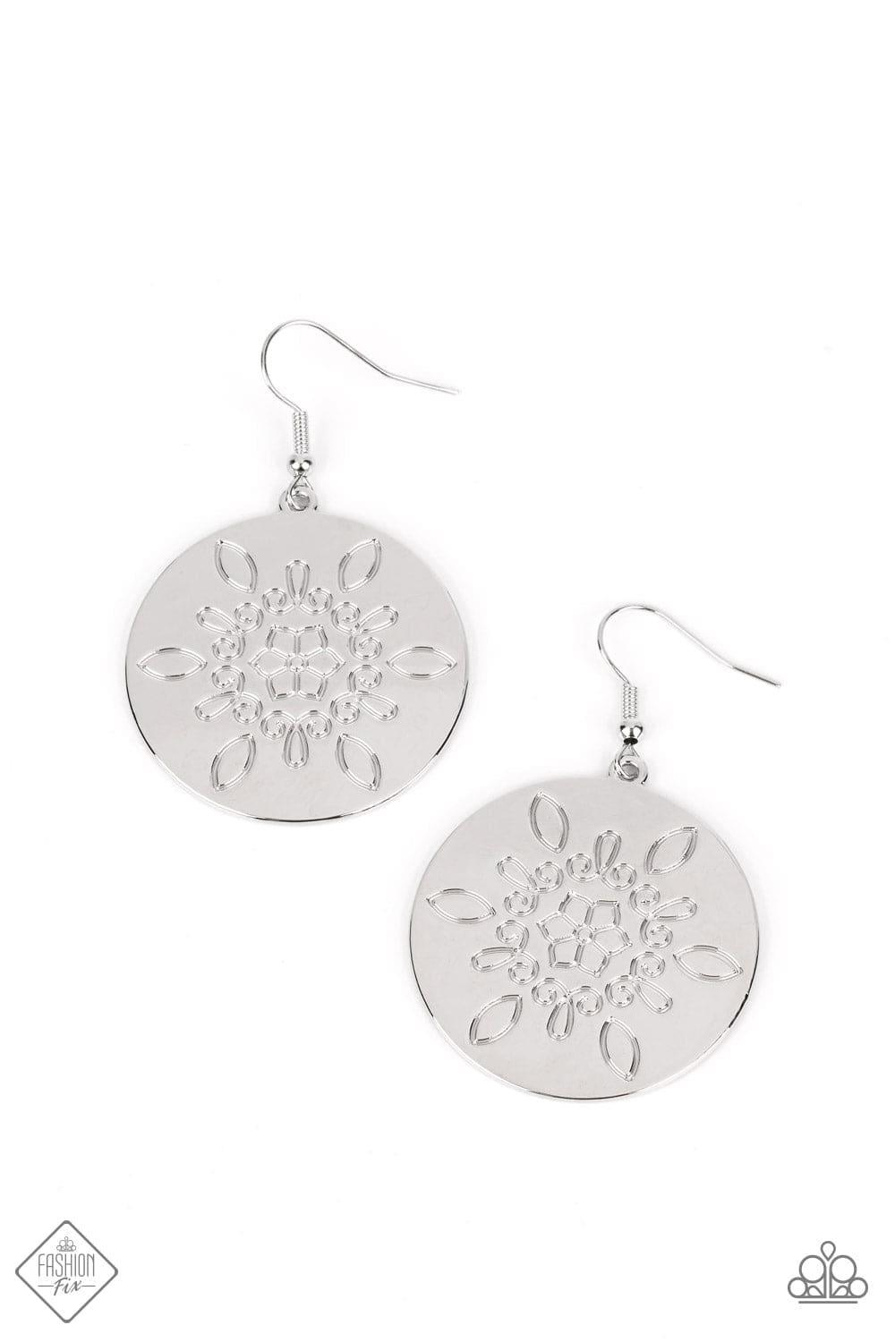 Paparazzi Accessories - Tidal Taste - Silver Earrings - Bling by JessieK