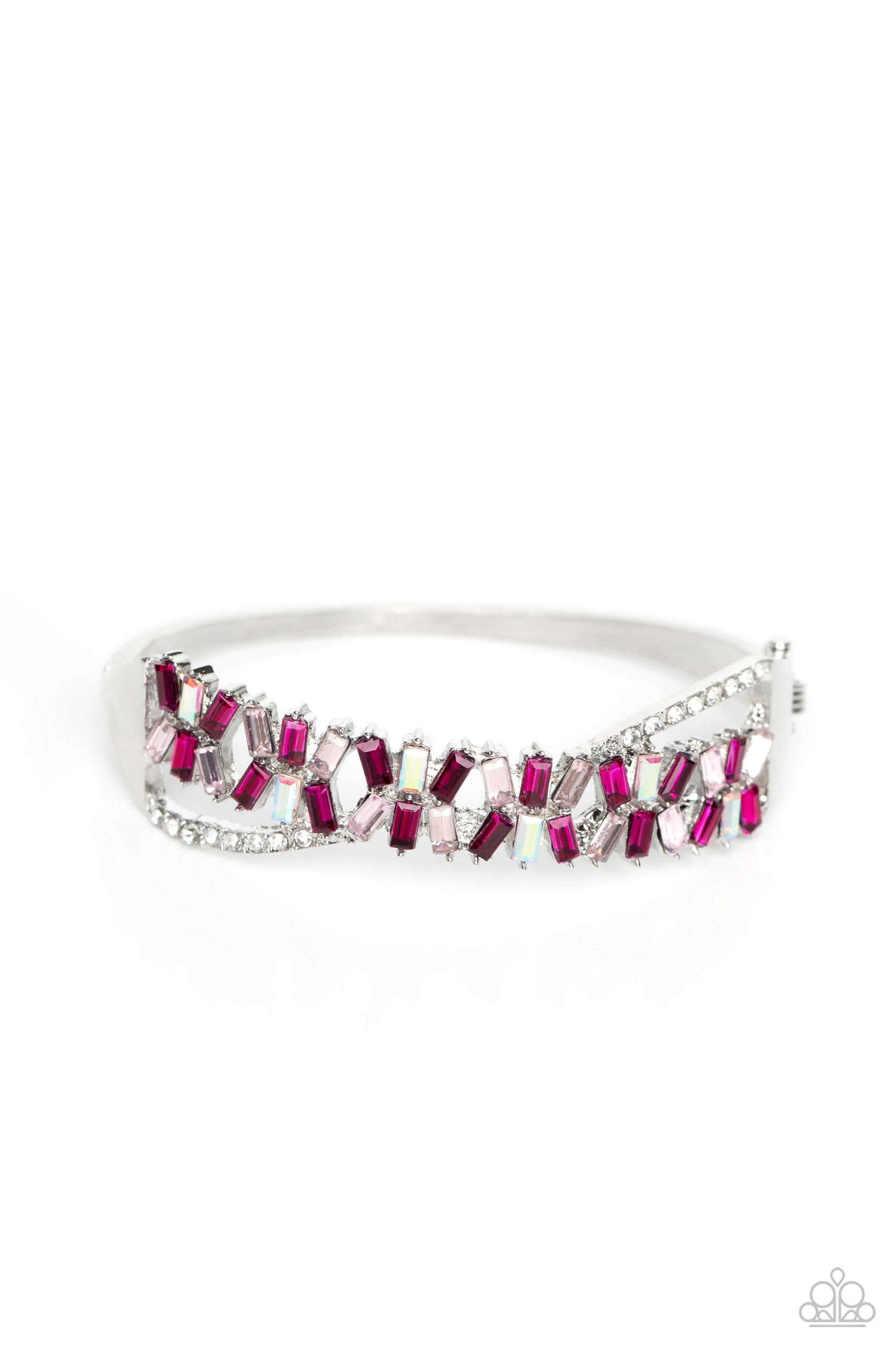 Paparazzi Accessories - Timeless Trifecta - Pink Bracelet - Bling by JessieK