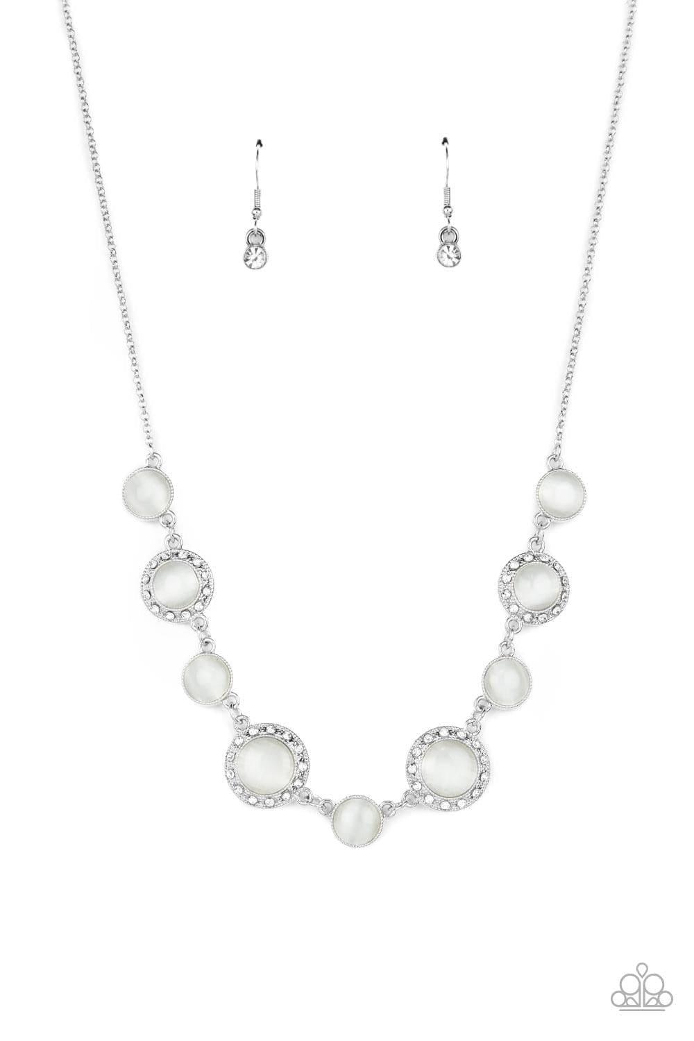Paparazzi Accessories - Too Good To Beam True - White Necklace - Bling by JessieK