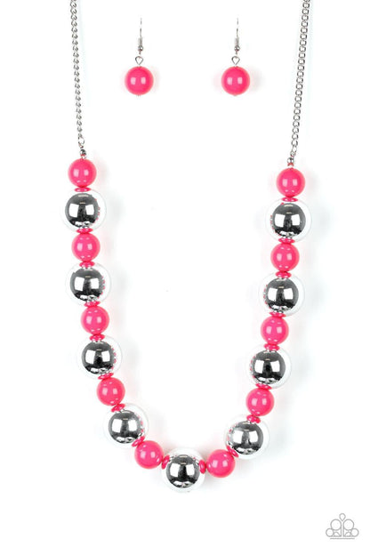 Paparazzi Accessories - Top Pop - Pink Necklace - Bling by JessieK