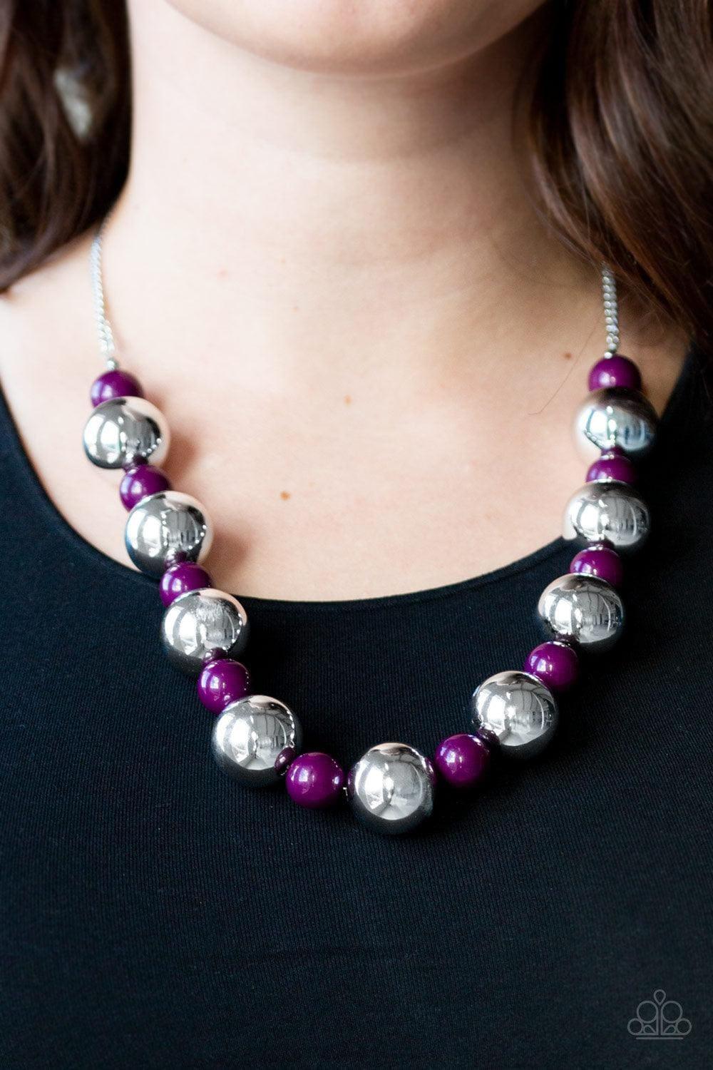 Paparazzi Accessories - Top Pop - Purple Necklace - Bling by JessieK