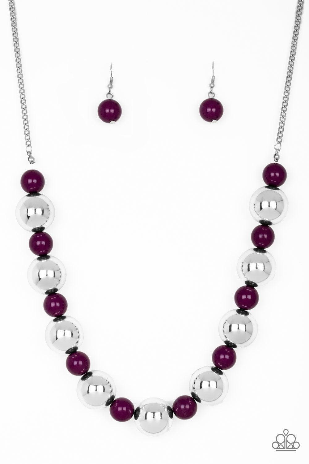 Paparazzi Accessories - Top Pop - Purple Necklace - Bling by JessieK