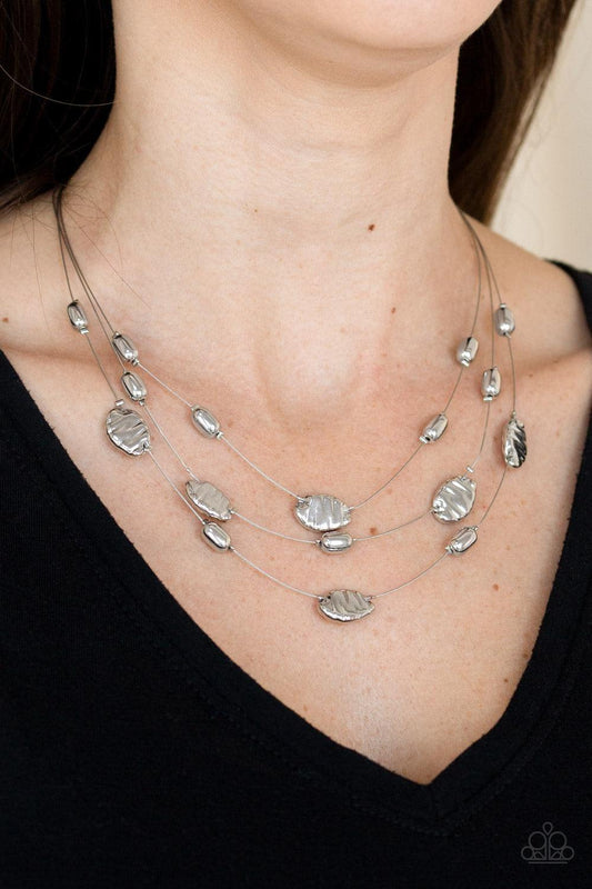 Paparazzi Accessories - Top Zen - Silver Necklace - Bling by JessieK