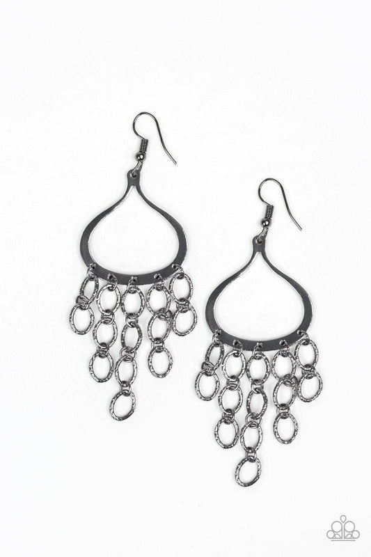 Paparazzi Accessories - Total Net Revenue - Black Earrings - Bling by JessieK