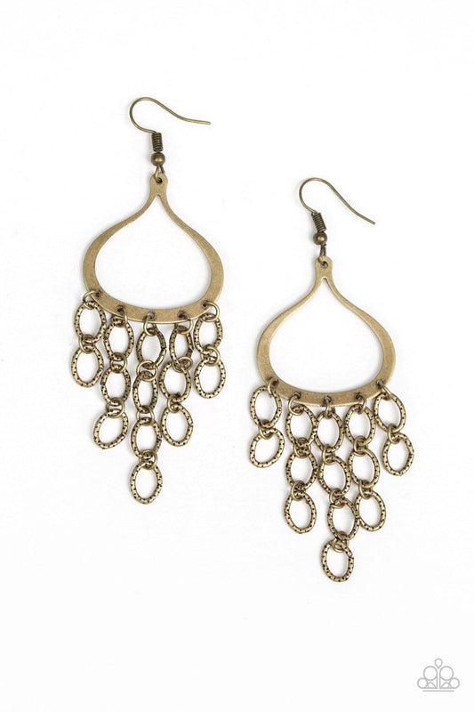 Paparazzi Accessories - Total Net Revenue - Brass Earrings - Bling by JessieK