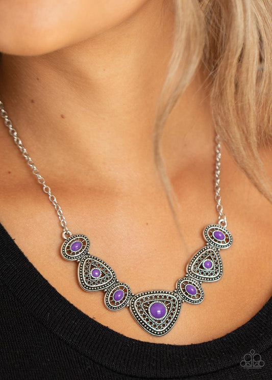Paparazzi Accessories - Totally Terra-torial - Purple Necklace - Bling by JessieK