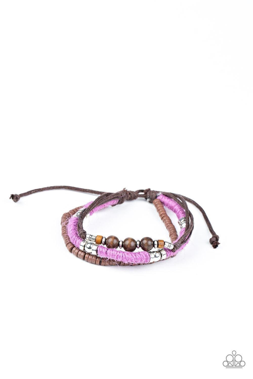 Paparazzi Accessories - Totally Tiki - Purple Urban Bracelet - Bling by JessieK