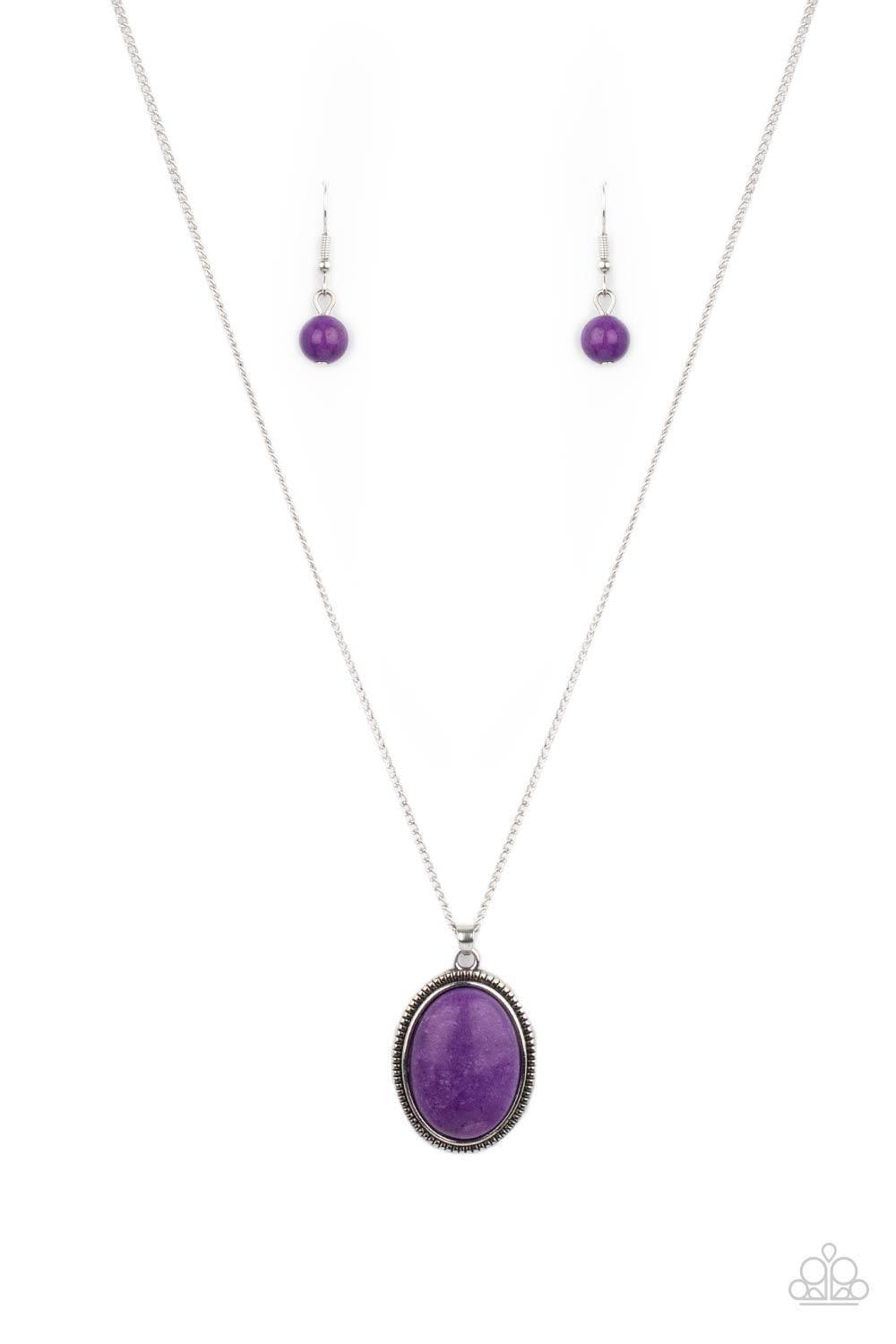 Paparazzi Accessories - Tranquil Talisman - Purple Necklace - Bling by JessieK