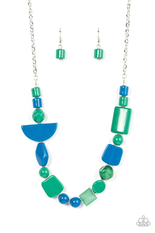 Paparazzi Accessories - Tranquil Trendsetter - Green Necklace - Bling by JessieK